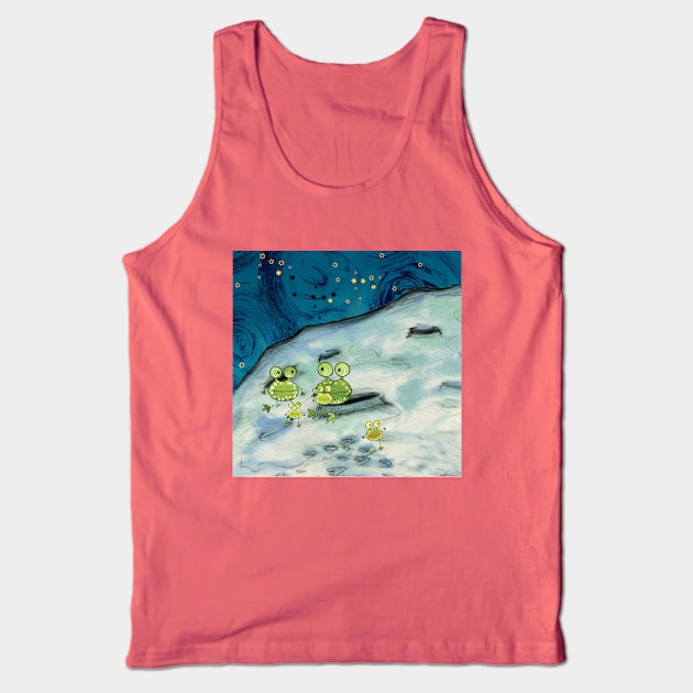 Moon Frogs - Eliza and Boo Tank Top by helengarvey